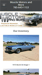 Mobile Screenshot of musclemotorsandmore.com